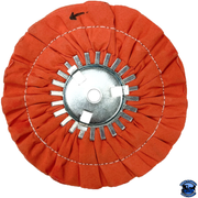 Renegade 9" (Stitched) Airway Buffing Wheels Airway Buffs Removable Center Plate / Orange Firebrick