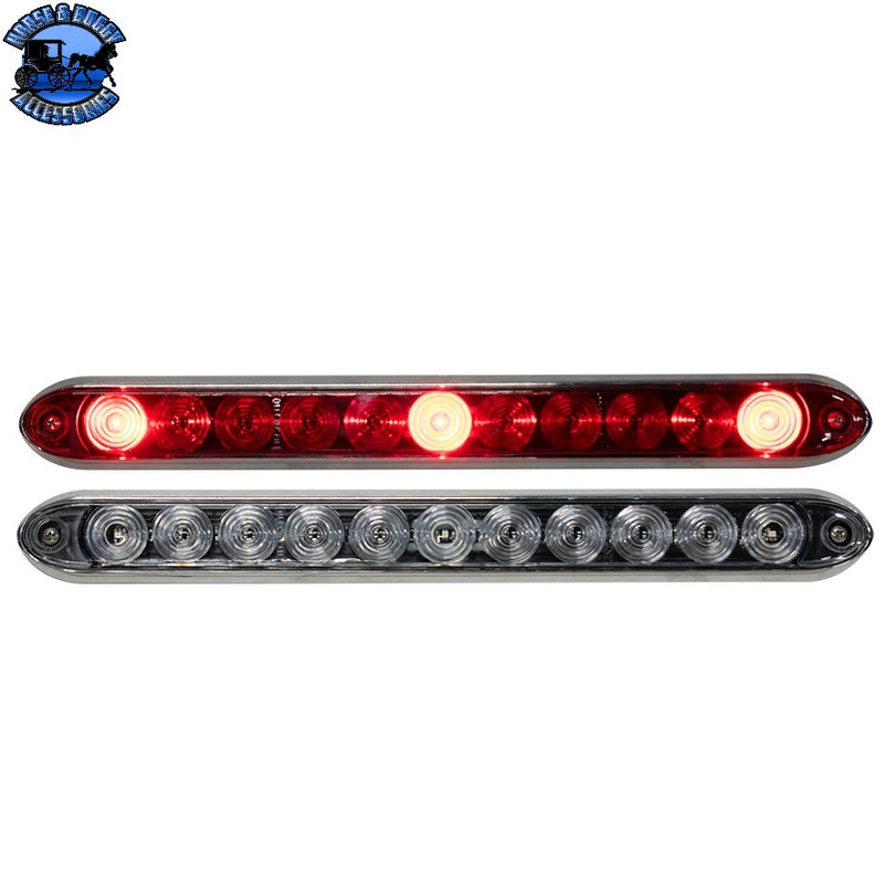 TN-T12-RT00-1 RED LOW PROFILE ID BAR TINTED LENS