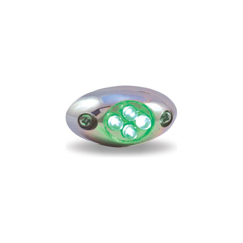 Green Courtesy LED (4 Diodes) (disc) LED LIGHTING Gray