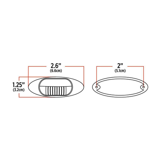 Beige LED Lighting - Auxiliary - White (3 Diodes) UNIVERSAL LIGHTING