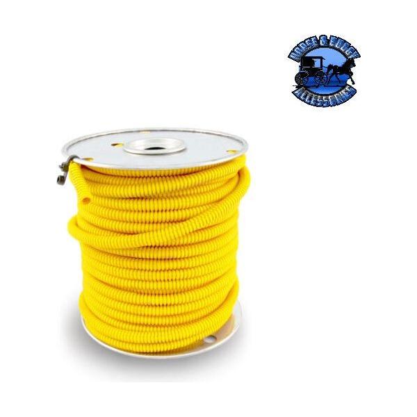 100 ft. Spool Split Loom Wire Covering , Protector– (CHOOSE COLOR AND SIZE) Wire Harness 1/4" / Yellow,3/8" / Yellow Gold