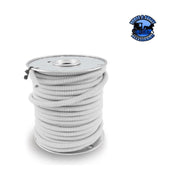 100 ft. Spool Split Loom Wire Covering , Protector– (CHOOSE COLOR AND SIZE) Wire Harness 3/8" / White,1/2" / White Light Gray
