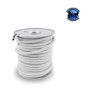 Sold By The Foot Split Loom Wire Covering , Protector– (CHOOSE COLOR AND SIZE) 3/8" / White,1/2" / White Light Gray