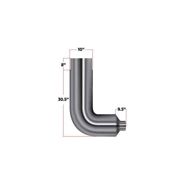 Slate Gray TEL-105 90° Elbow – 10″ Reduced to 5″ Diameter