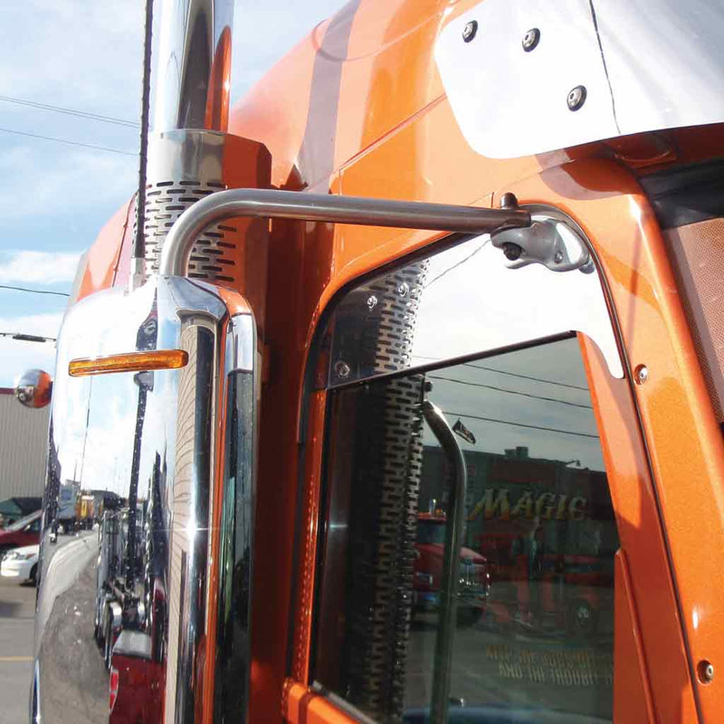 TF-1430 Freightliner - COL/COR/CC - 5" Flange Chop Top Window Light Gray