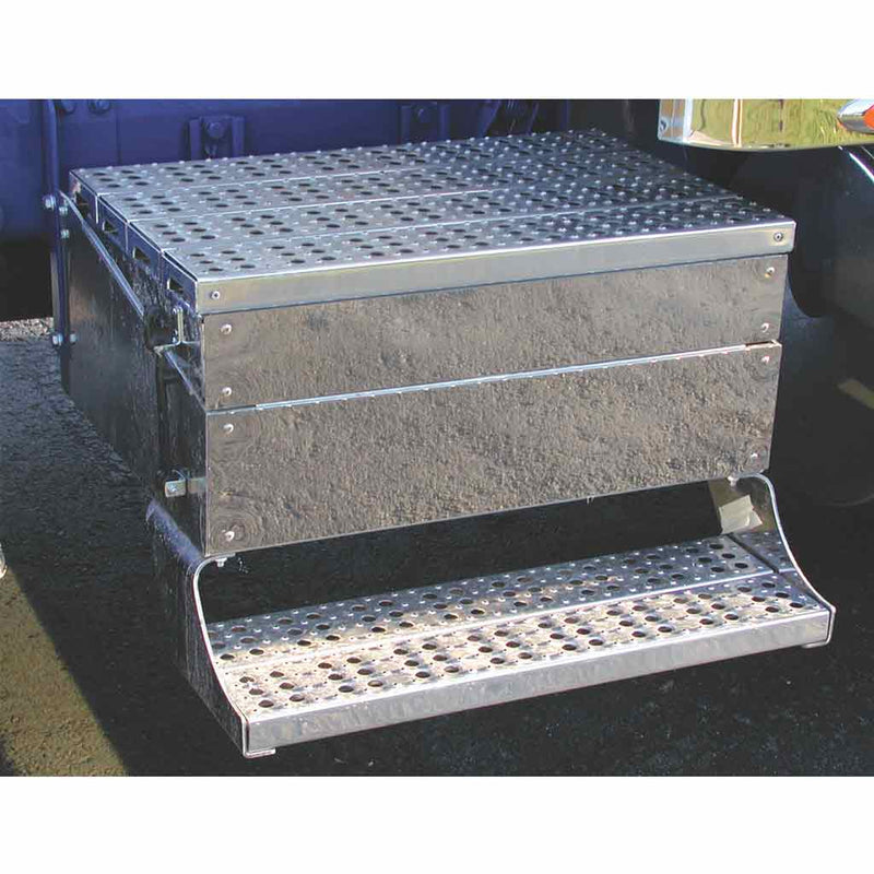 TF-1601 Freightliner - Classic - Battery Tool Box Panel - 43" Long Dark Slate Gray