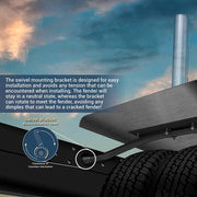 TFEN-A54 9″ Swivel Fender Bracket – Steel Mounting Kits and Accessories Dim Gray