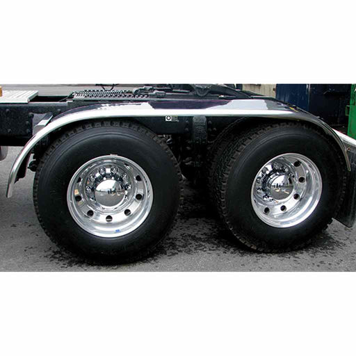 Black TFEN-F13 120″ Smooth Full Fenders – 16 Gauge | Mirror Shine Stainless Steel FULL FENDERS