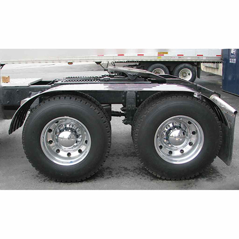 TFEN-F21 120″ 4 Ribbed Full Fenders – 16 Gauge | Mirror Shine Stainless Steel FULL FENDERS Dark Slate Gray