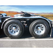 TFEN-F34 132″ Smooth Low Profile Full Fenders – 14 Gauge | Mirror Shine Stainless Steel FULL FENDERS Gray