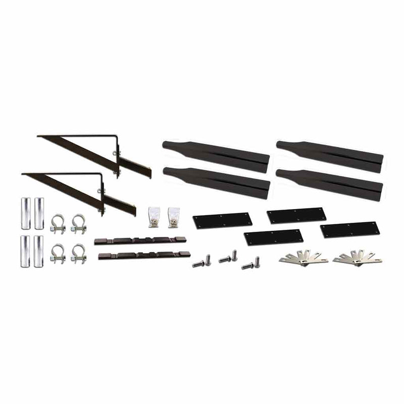 TFEN-FKITP. Painted Full Fender Mounting Kit – Angled Fender Brackets | Triangle Mounts Mounting Kits and Accessories Light Gray