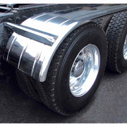 TFEN-H22 142" Fully Ribbed Half Fender with Rolled Edge (115" - 27") - 16 Ga. HALF FENDERS Dark Slate Gray