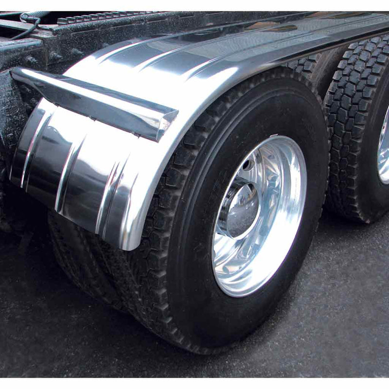 TFEN-H22 142" Fully Ribbed Half Fender with Rolled Edge (115" - 27") - 16 Ga. HALF FENDERS Dark Slate Gray