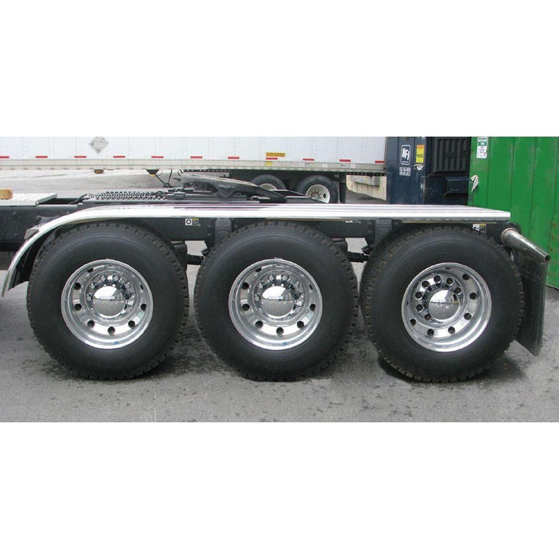 TFEN-H26 150″ 3 Ribbed Half Fenders – 16 Gauge | Mirror Shine Stainless Steel HALF FENDERS Dark Slate Gray