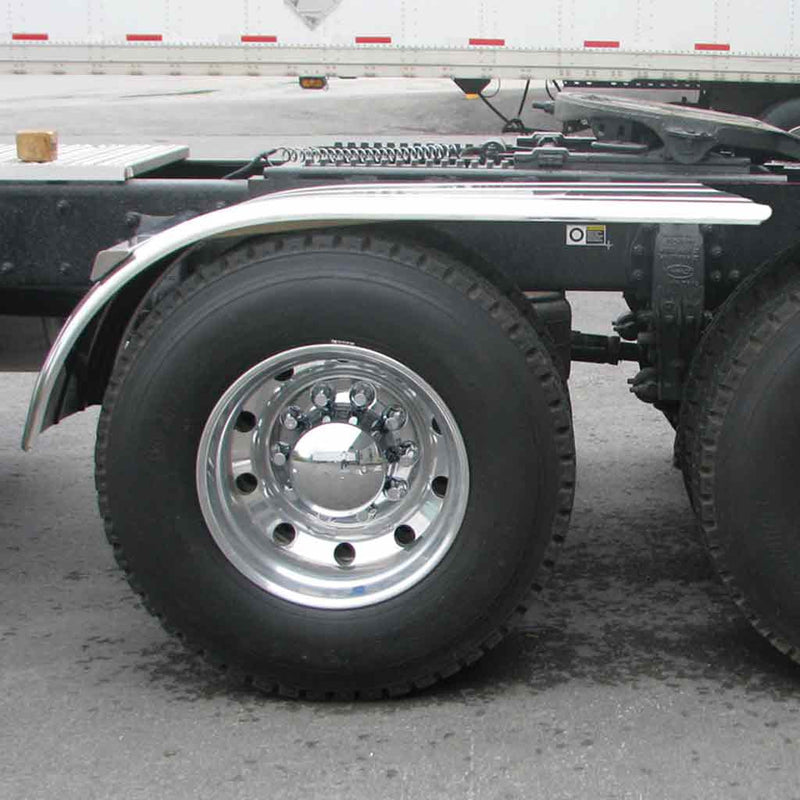 TFEN-H27 60″ 3 Ribbed Half Fenders – 16 Gauge | Mirror Shine Stainless Steel HALF FENDERS Dark Slate Gray