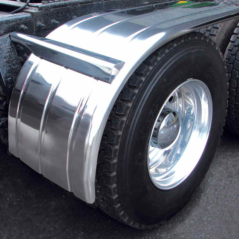 TFEN-H31 72″ 3 Ribbed Half Fenders – 16 Gauge | Mirror Shine Stainless Steel HALF FENDERS Dark Slate Gray