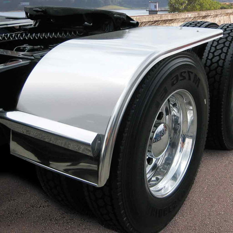 TFEN-H59 60″ Smooth Half Fenders – 14 Gauge | Mirror Shine Stainless Steel HALF FENDERS Light Gray