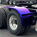 Dark Slate Gray 7TFEN-H70P 2″ Smoke & Mirror Smooth Half Fender with Flange – Purple | 16 Gauge HALF FENDERS