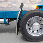 TFEN-Q14 31″ Long Straight Drop Quarter Fender Kit with Triangle Mounts – 16 Gauge | Mirror Shine Stainless Steel QUARTER FENDER Dark Slate Gray