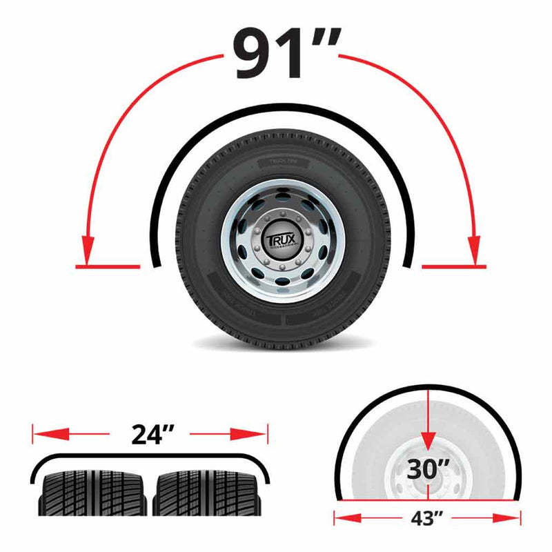 TFEN-S11 91″ Low Rider Smooth Curved Drop Single Axle Fenders – 14 Gauge | Mirror Shine Stainless Steel SINGLE AXLE FENDER Light Gray
