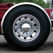 TFEN-S11 91″ Low Rider Smooth Curved Drop Single Axle Fenders – 14 Gauge | Mirror Shine Stainless Steel SINGLE AXLE FENDER Black