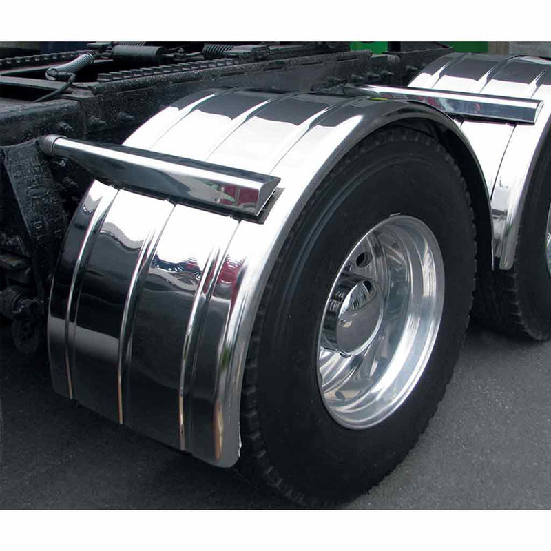 TFEN-S14 80″ 3 Ribbed Single Axle Fenders – 16 Gauge | Mirror Shine Stainless Steel SINGLE AXLE FENDER Dark Slate Gray