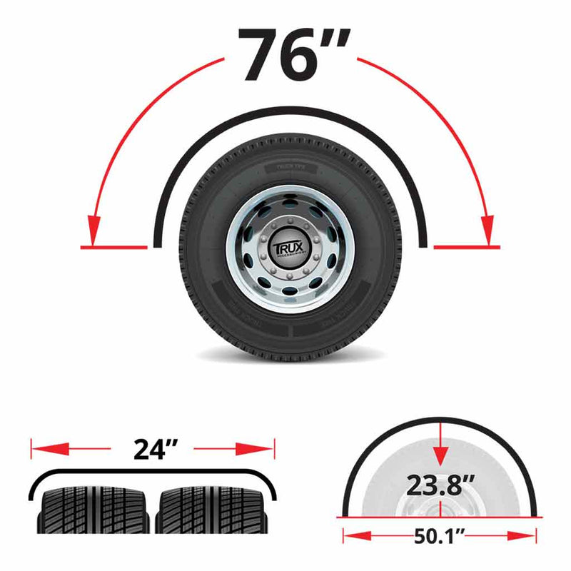 TFEN-S17 76″ Poly Single Axle Fenders – Polypropylene (Poly) SINGLE AXLE FENDER Light Gray