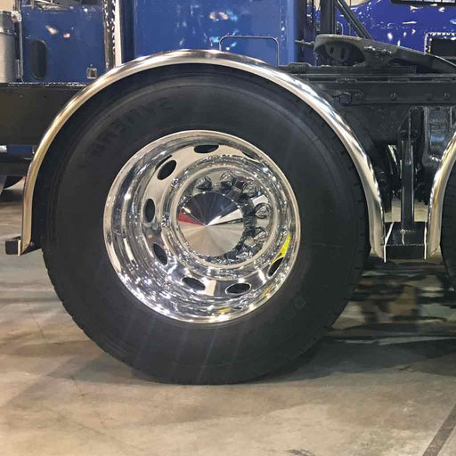 Dark Slate Gray TFEN-S32 80″ Smooth Low Profile Single Axle Fenders – 14 Gauge | Mirror Shine Stainless Steel SINGLE AXLE FENDER