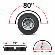 TFEN-S33 80″ Smooth Low Profile Single Axle Fenders – 16 Gauge | Mirror Shine Stainless Steel SINGLE AXLE FENDER Light Gray