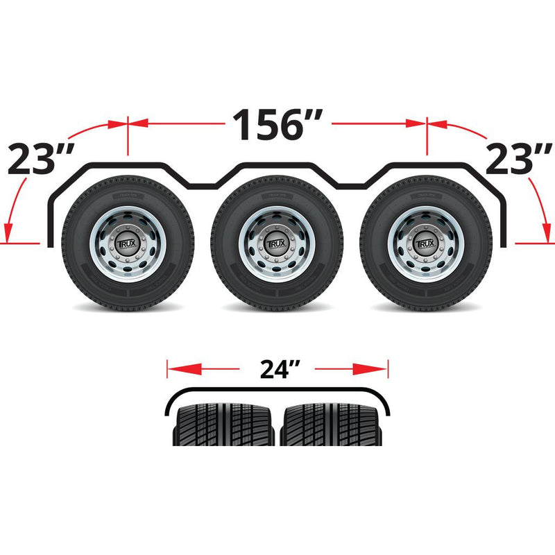 TFEN-S39 51″ Poly Extension Fender – Polypropylene (Poly) SINGLE AXLE FENDER Dark Slate Gray