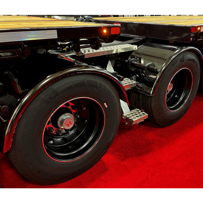 TFEN-S47B 80″ Smoke & Mirror Smooth Single Axle Fenders with Flange – Black | 14 Gauge SINGLE AXLE FENDER Chocolate