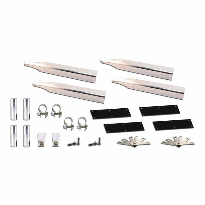 Light Gray TFEN-SKITN. Single Axle Fender Mounting Kit – 14 Gauge (Standard) | Triangle Mounts | Non Threaded Post Mount Mounting Kits and Accessories
