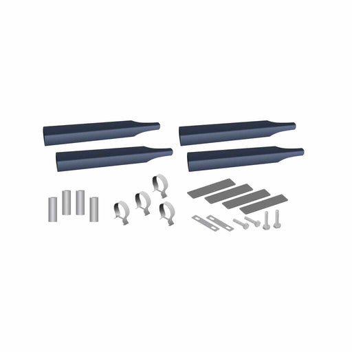Dark Slate Gray TFEN-SKITSMBL Smoke & Mirror Single Axle Fender Mounting Kit – Blue | 14 Gauge | Triangle Mounts Mounting Kits and Accessories