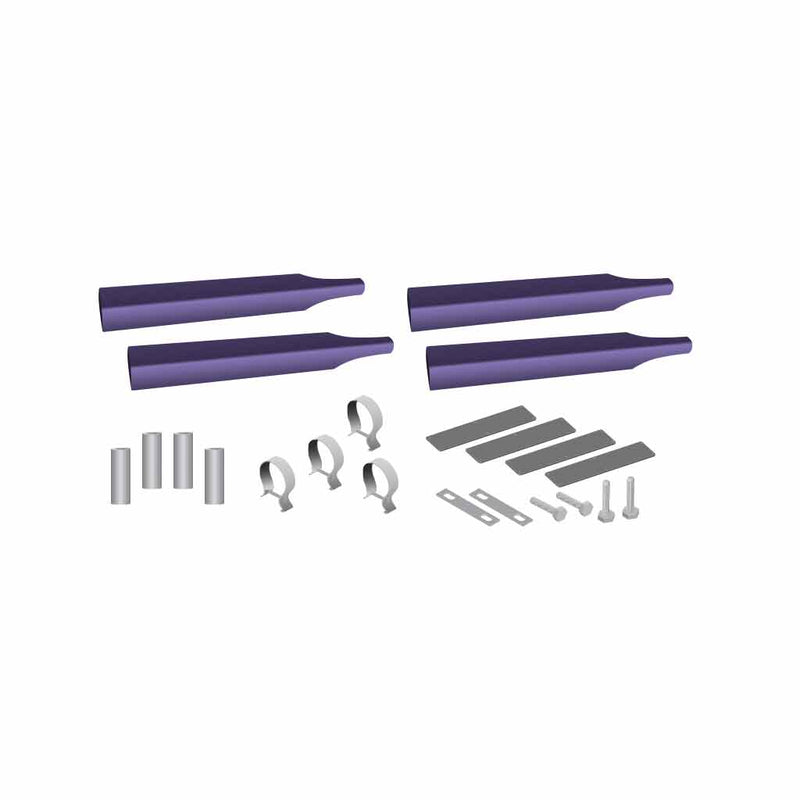 TFEN-SKITSMP Single Axle Fender Mounting Kit – Purple | 14 Gauge | Triangle Mounts Mounting Kits and Accessories Dim Gray
