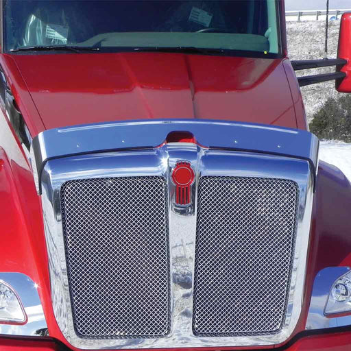 THOD-KWT680 Kenworth - T680 - Hoodshield Bug Deflector (2013+) Dark Slate Gray
