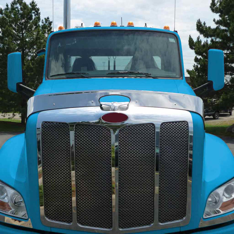 THOD-PET579 Peterbilt - 579 - Hoodshield Bug Deflector (2013+) Dark Slate Gray