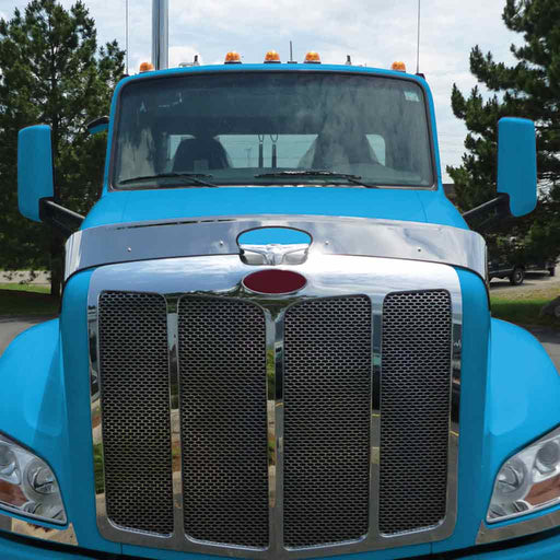 THOD-PET579 Peterbilt - 579 - Hoodshield Bug Deflector (2013+) Dark Slate Gray