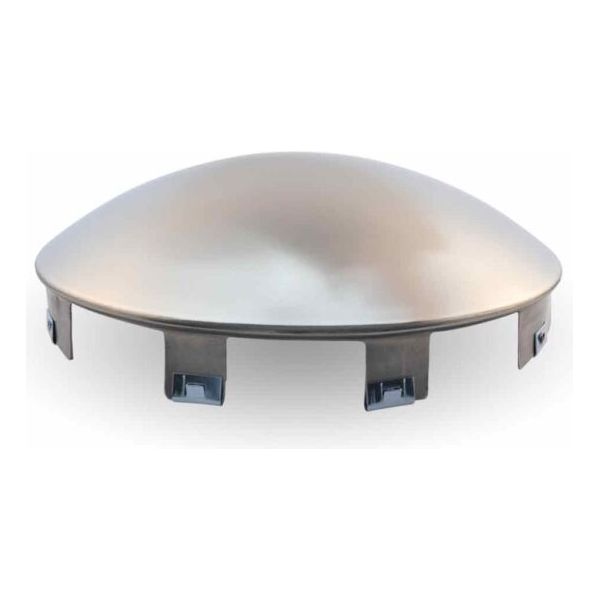 THUB-6NSS 6 Notch Dome Front Hubcap – Stainless Steel Light Gray