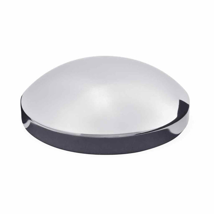 Light Gray THUB-712 7 1/4″ I.D Dome Rear Hubcap – Chrome Metal REAR HUBCAP