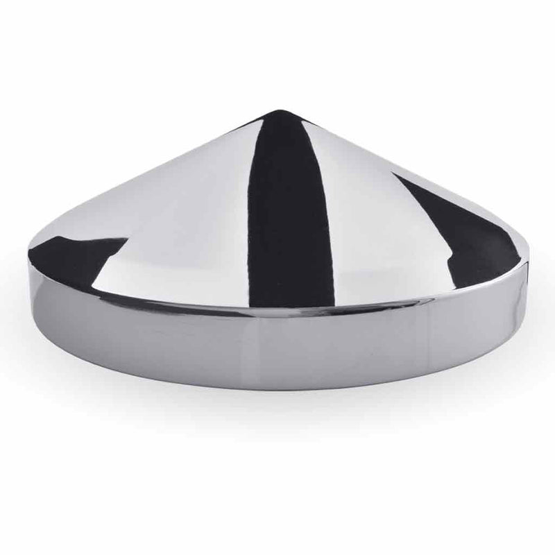 THUB-834P 8 1/4″ I.D Pointed Rear Hubcap – Chrome Metal REAR HUBCAP Light Gray