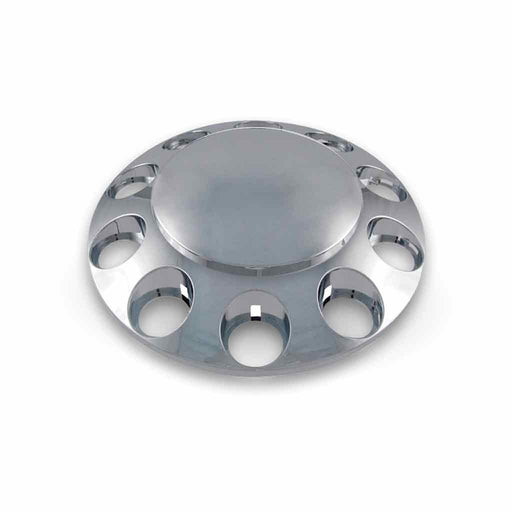 Dark Gray THUB-FRPN Front Axle Cover with Replacement Hubcap – Dome Hubcap | Chrome ABS Plastic FRONT AXLE COVER