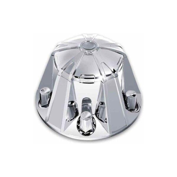 THUB-MC1 Complete Chrome ABS Plastic Mag Wheel Axle & Nut Cover Kit REAR AXLE COVER Light Gray