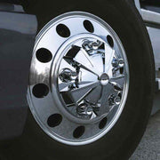THUB-MC1 Complete Chrome ABS Plastic Mag Wheel Axle & Nut Cover Kit REAR AXLE COVER Dark Slate Gray