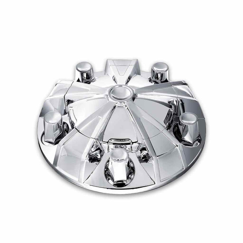 THUB-MFRP33 Chrome ABS Plastic Front Mag Wheel Axle Cover Kit with Removable Center Cap & 33mm Threaded Nut Covers FRONT AXLE COVER Light Gray