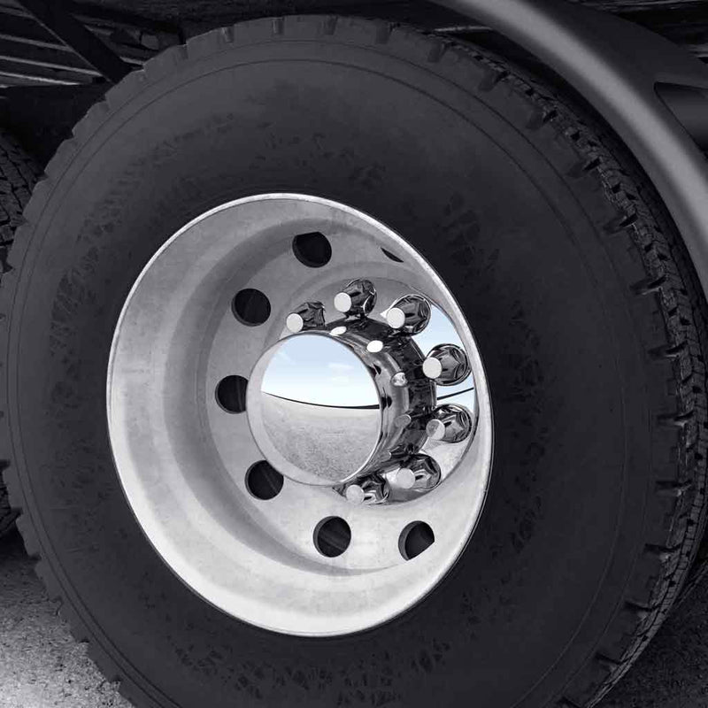 THUB-RP33PO Rear Axle Cover Kit with Removable Hubcap & 33mm Push On Nut Covers – Dome Hubcap | Chrome ABS Plastic REAR AXLE COVER Dark Slate Gray