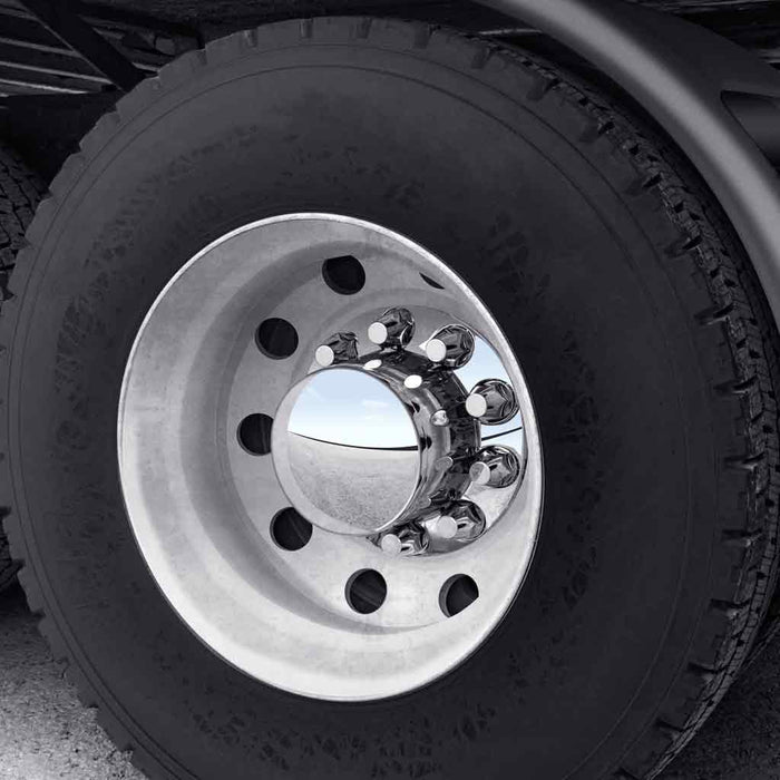 Dark Slate Gray THUB-RP33PO Rear Axle Cover Kit with Removable Hubcap & 33mm Push On Nut Covers – Dome Hubcap | Chrome ABS Plastic REAR AXLE COVER