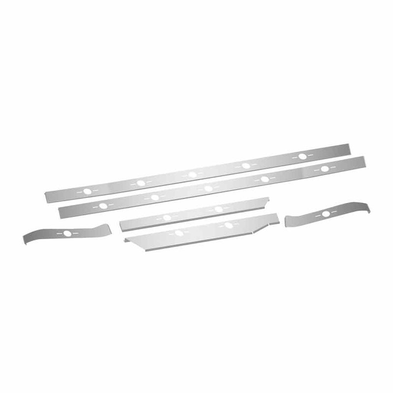 TK-1035 Kenworth - T680 - Cab, Sleeper & Extension Panel Kit with 16 Slotted Light Holes - No BH Hole (2013+) Light Gray
