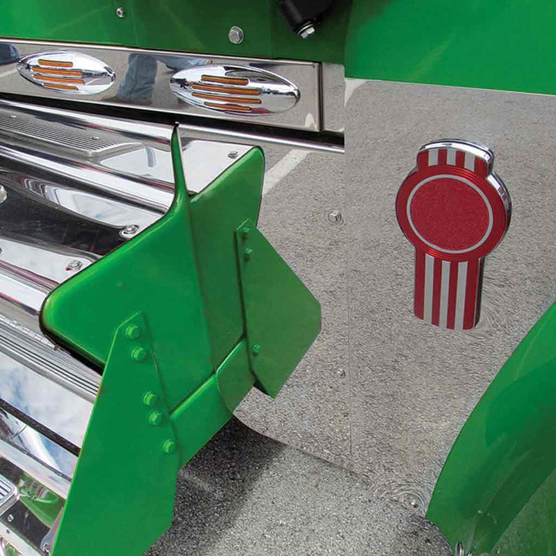 TK-1114 Kenworth - W900L - Blank Hood Battery Box Filler Panel (1997+) Dim Gray