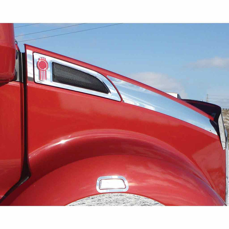 TK-1133 Kenworth - T680 - Side Hood Trim Brown
