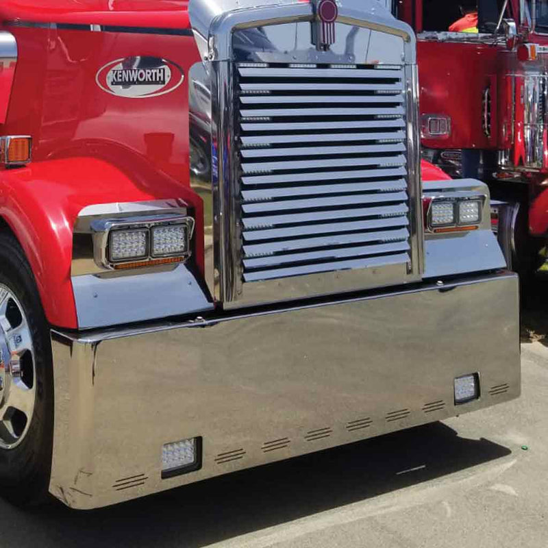 TK-1201 Kenworth - W900L - Headlight Surround Fender Guard Dim Gray